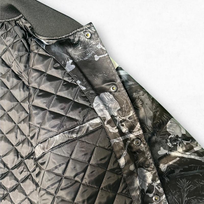 MASTERMIND X M&N PRINT SATIN JACKET MASTERMIND X M&N PRINT SATIN JACKET