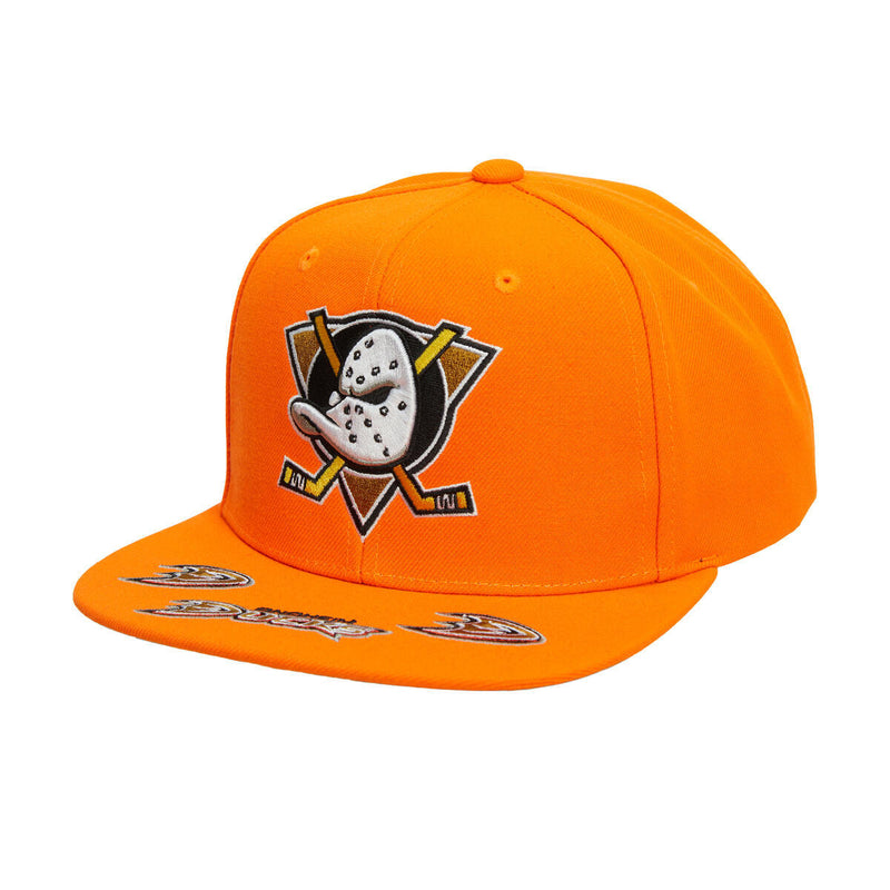 NHL VINTAGE HAT TRICK SNAPBACK DUCKS Orange 6HSSSH22089-ADUORAN - Image 1 NHL VINTAGE HAT TRICK SNAPBACK DUCKS Orange 6HSSSH22089-ADUORAN - Image 1