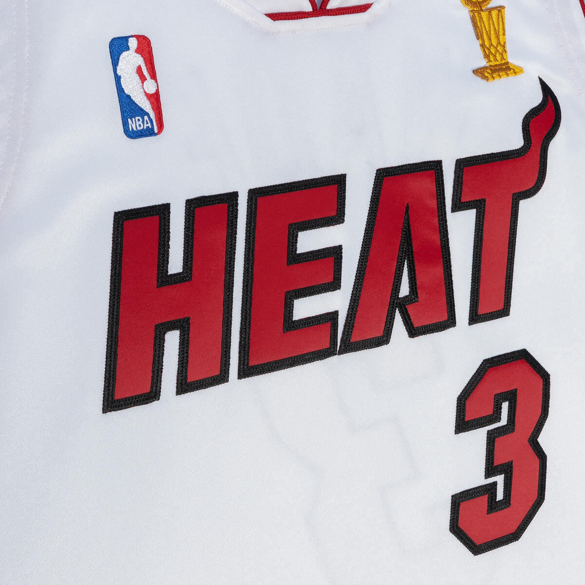NBA FINALS JERSEY HEAT 2005 DWYANE WADE - White - Image 3