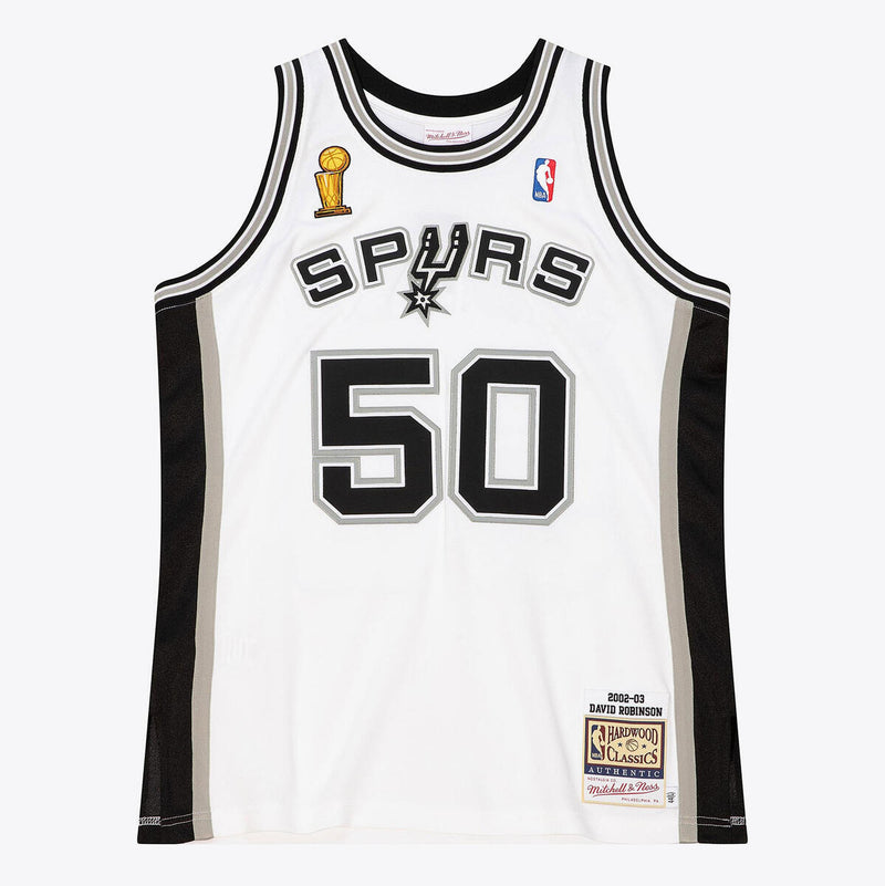 NBA HOME FINALS JERSEY SPURS 2002 DAVID ROBINSON - White - Image 1 NBA HOME FINALS JERSEY SPURS 2002 DAVID ROBINSON - White - Image 1