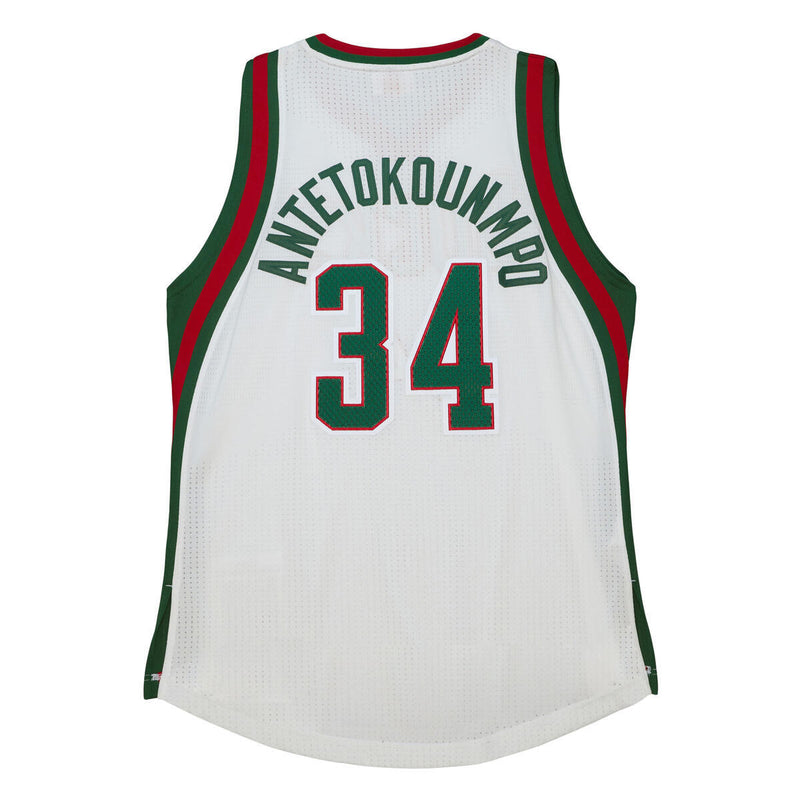 NBA HOME JERSEY BUCKS 2013 GIANNIS ANTETOKOUNMPO - White - Image 2 NBA HOME JERSEY BUCKS 2013 GIANNIS ANTETOKOUNMPO - White - Image 2