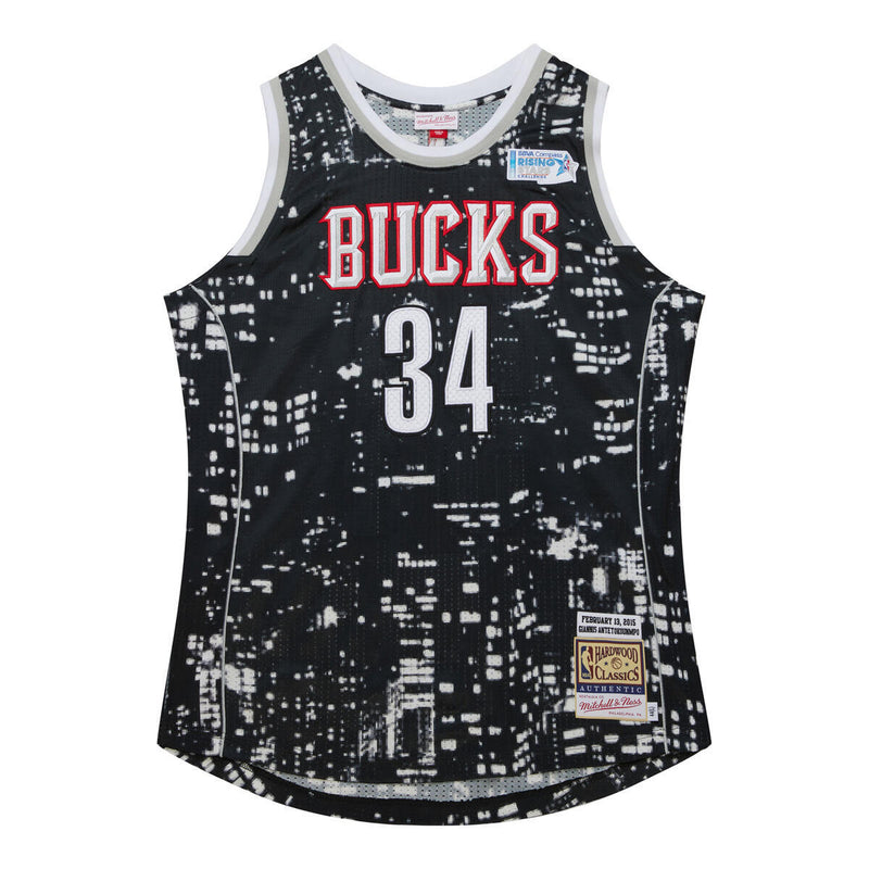 NBA WORLD RISING STARS JERSEY ALL-STAR 2015 GIANNIS ANTETOKOUNMPO Black-White AJY46506-ASG15GANBKWH - Image 1 NBA WORLD RISING STARS JERSEY ALL-STAR 2015 GIANNIS ANTETOKOUNMPO Black-White AJY46506-ASG15GANBKWH - Image 1