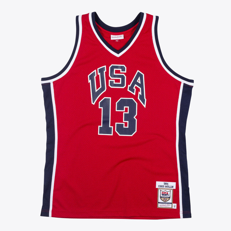 NBA AUTHENTIC JERSEY USA 1984 CHRIS MULLIN - University Red - Image 1 NBA AUTHENTIC JERSEY USA 1984 CHRIS MULLIN - University Red - Image 1