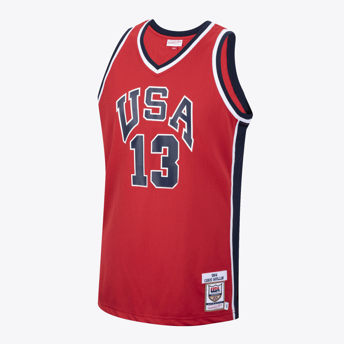 NBA AUTHENTIC JERSEY USA 1984 CHRIS MULLIN - University Red - Image 5