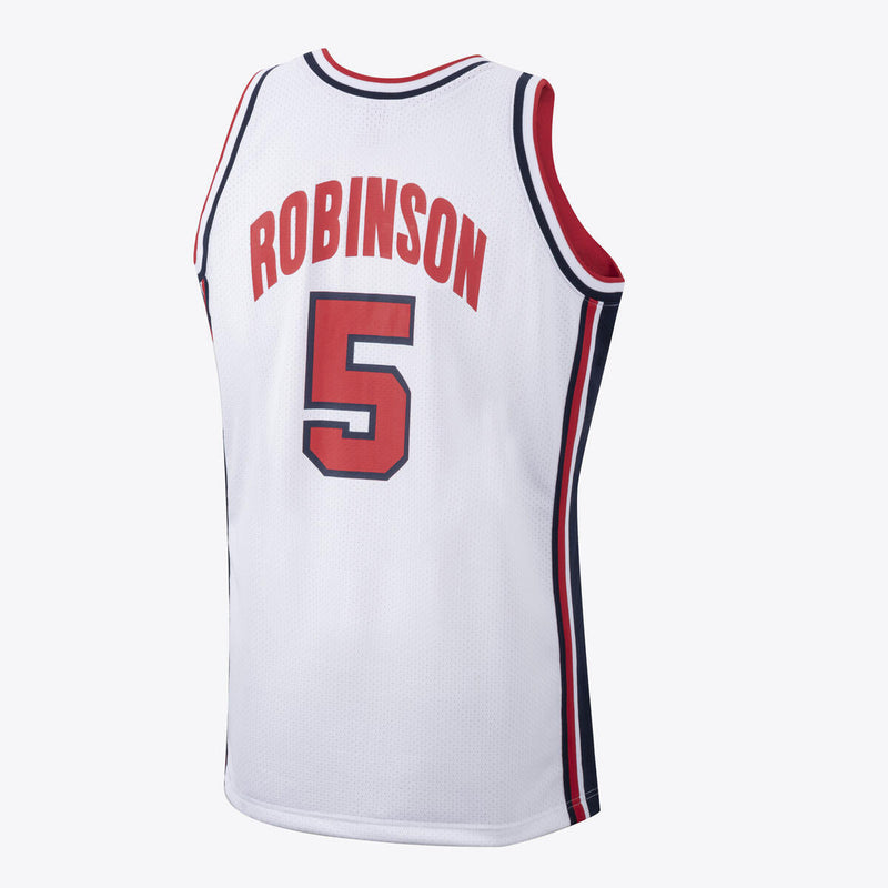 NBA AUTHENTIC JERSEY USA 1992 DAVID ROBINSON - White - Image 4 NBA AUTHENTIC JERSEY USA 1992 DAVID ROBINSON - White - Image 4