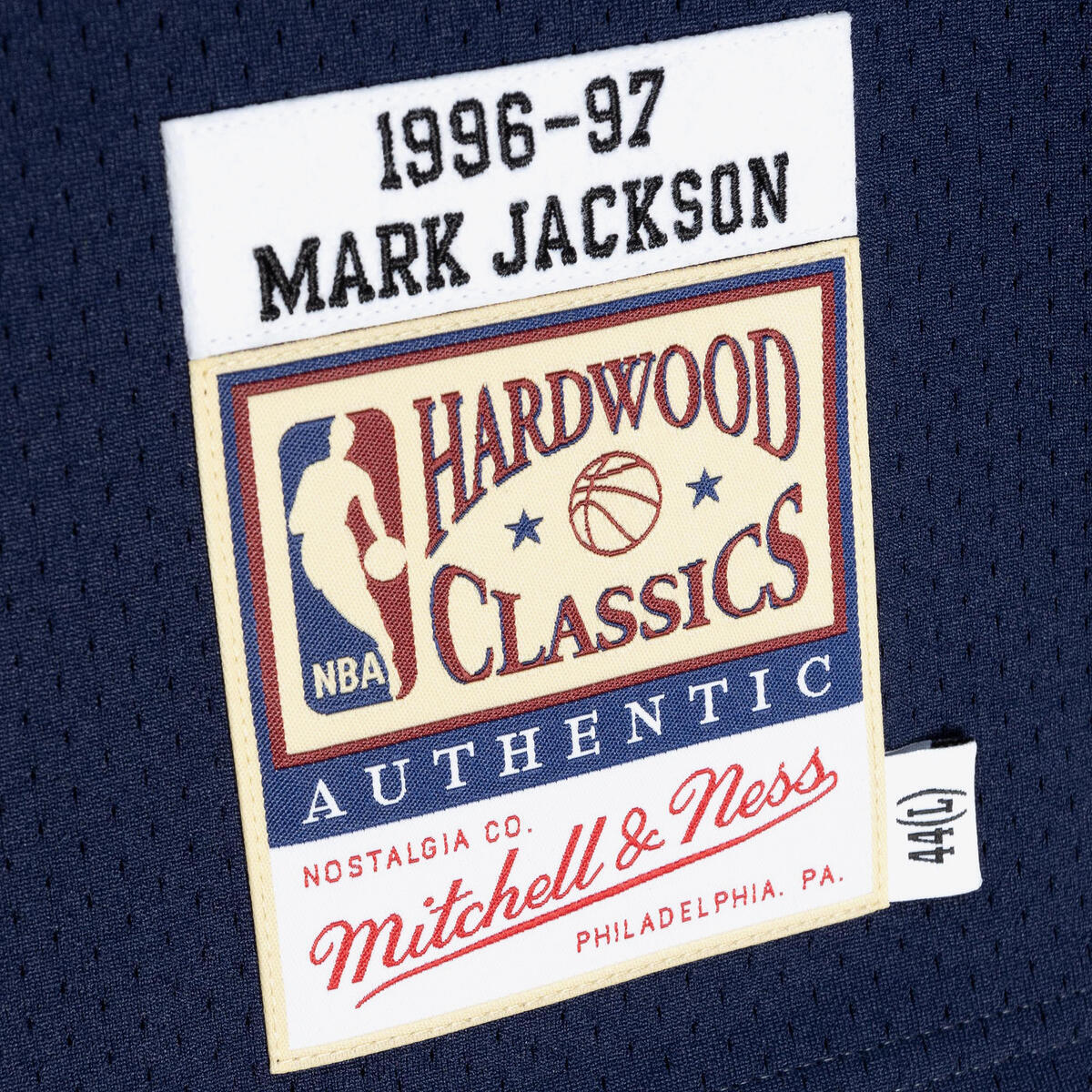 NBA AUTHENTIC JERSEY PACERS 1996 MARK JACKSON - Navy - Image 4