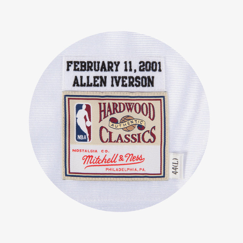 NBA AUTHENTIC JERSEY 76ERS 2001 ALLEN IVERSON - White - Image 3 NBA AUTHENTIC JERSEY 76ERS 2001 ALLEN IVERSON - White - Image 3