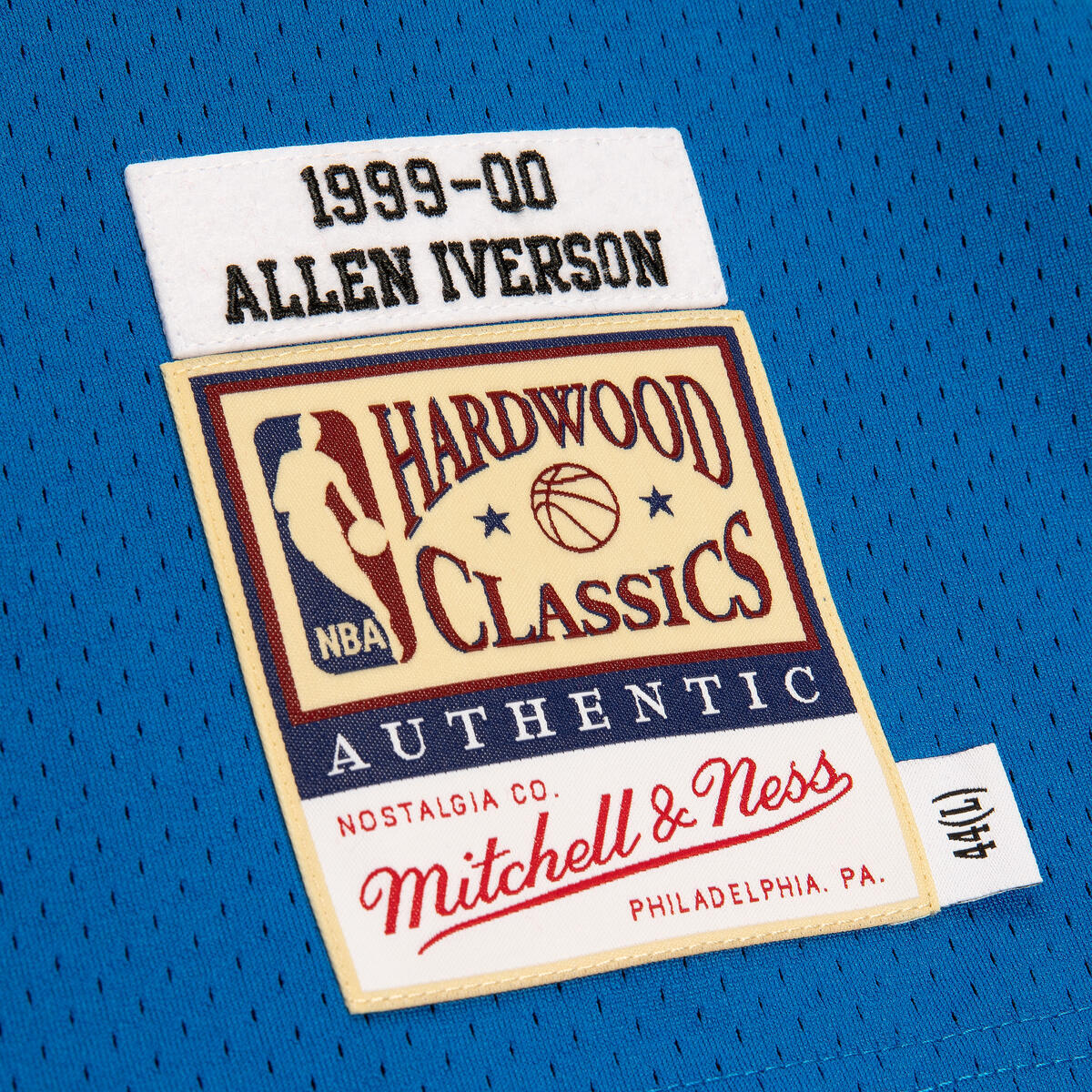 NBA AUTHENTIC ALTERNATE JERSEY 76ERS 1999 ALLEN IVERSON - Royal - Image 4