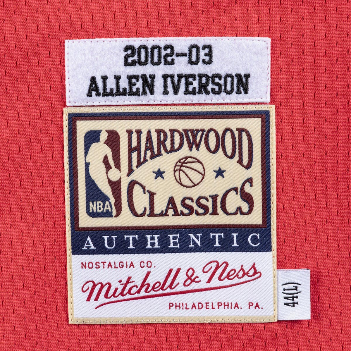 NBA AUTHENTIC JERSEY 76ERS 02-03 ALLEN IVERSON - Victory Red - Image 3
