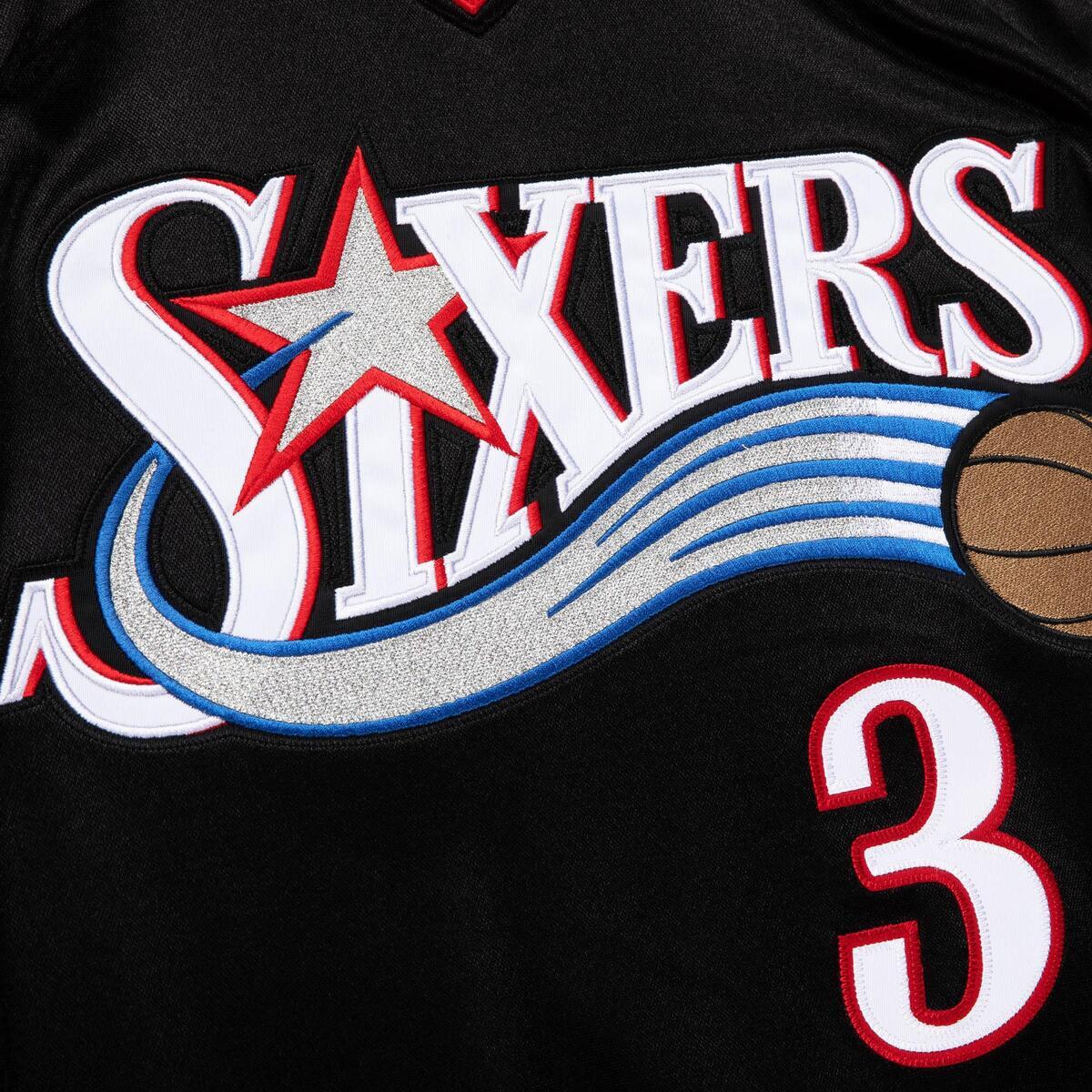 NBA AUTHENTIC JERSEY 76ERS 2006 ALLEN IVERSON - Black - Image 3