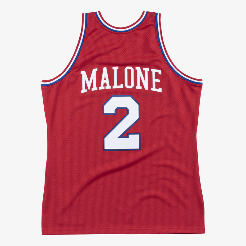 NBA AUTHENTIC JERSEY 76ERS 1982 MOSES MALONE - Scarlet - Image 2 NBA AUTHENTIC JERSEY 76ERS 1982 MOSES MALONE - Scarlet - Image 2