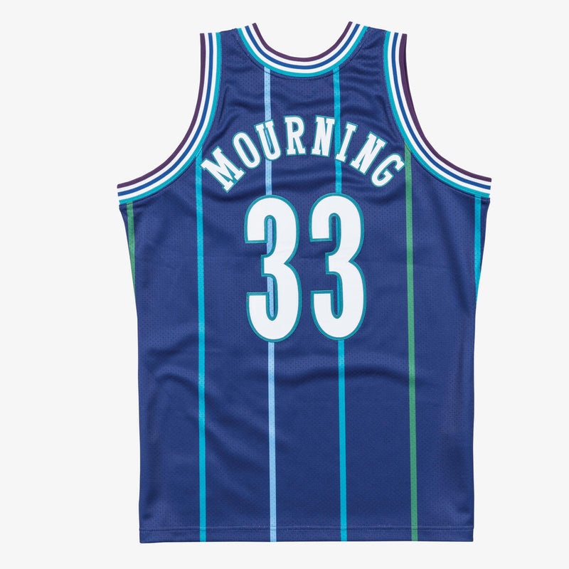 NBA AUTHENTIC JERSEY HORNETS 1994 ALONZO MOURNING - Dark Purple - Image 2 NBA AUTHENTIC JERSEY HORNETS 1994 ALONZO MOURNING - Dark Purple - Image 2