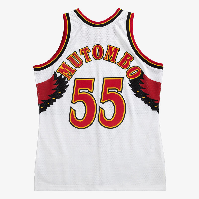 NBA AUTHENTIC JERSEY HAWKS 1996 DIKEMBE MUTOMBO - White - Image 2 NBA AUTHENTIC JERSEY HAWKS 1996 DIKEMBE MUTOMBO - White - Image 2