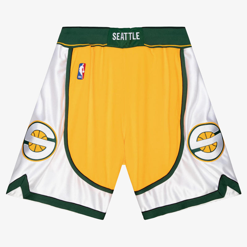 NBA AUTHENTIC SHORTS SUPERSONICS 07-08 - Warriors Yellow - Image 1 NBA AUTHENTIC SHORTS SUPERSONICS 07-08 - Warriors Yellow - Image 1