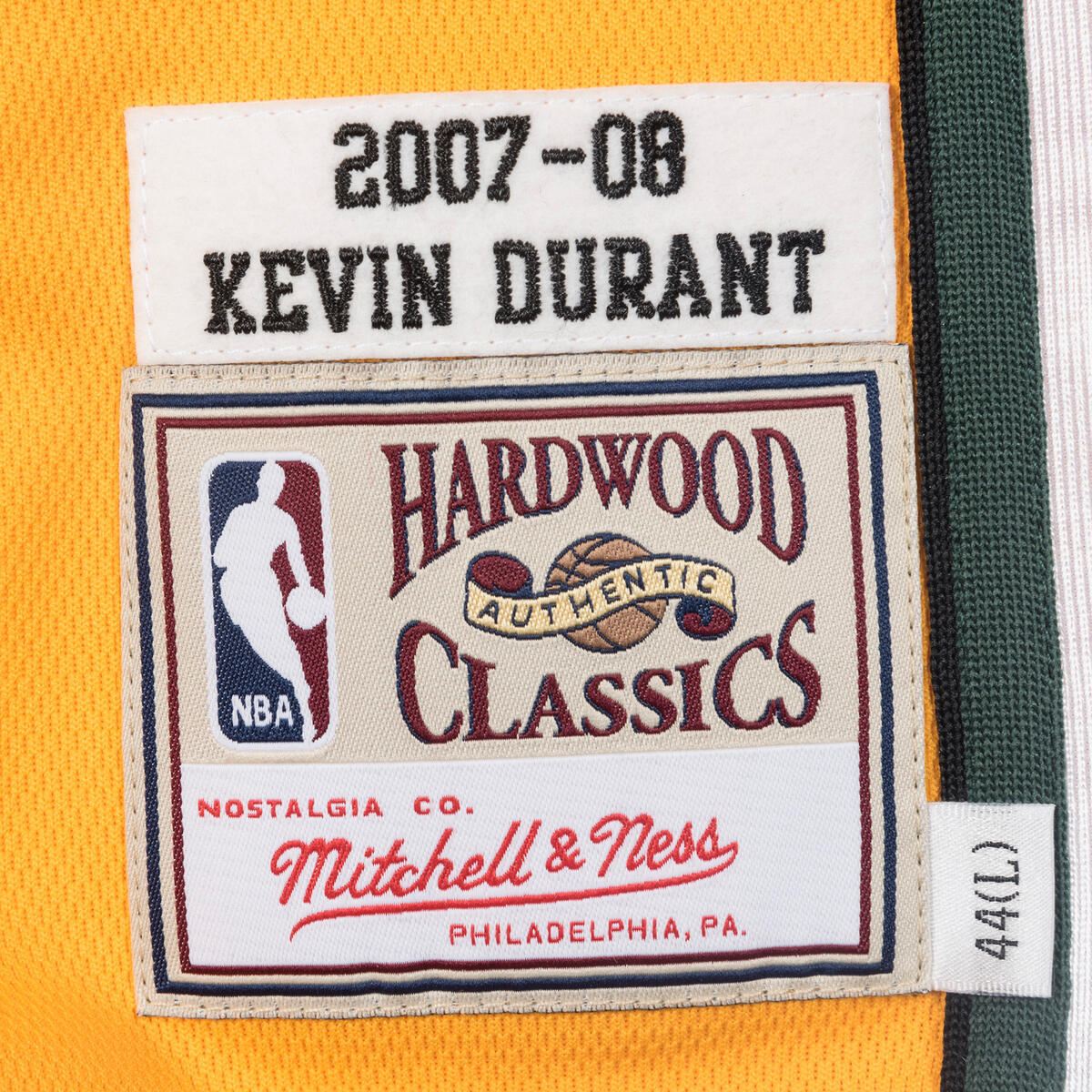 NBA AUTHENTIC JERSEY SUPERSONICS KEVIN DURANT Gold BA64V0-SSU-D-CAX - Image 9