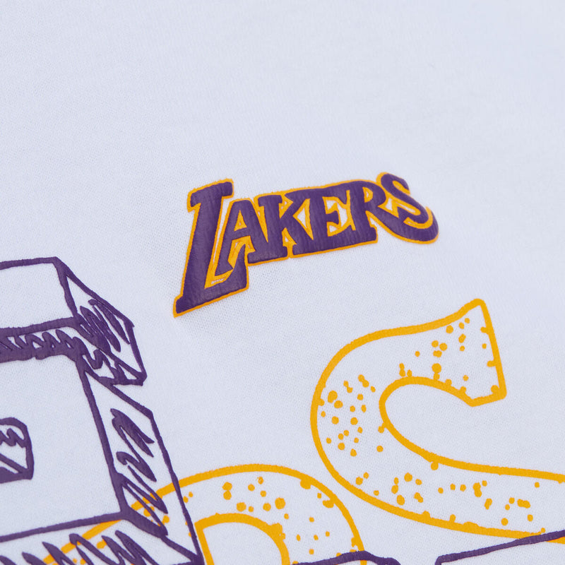 NBA STRIKER PREMIUM SS GRAPHIC TEE LAKERS White FC10124-LALWHIT - Image 4 NBA STRIKER PREMIUM SS GRAPHIC TEE LAKERS White FC10124-LALWHIT - Image 4