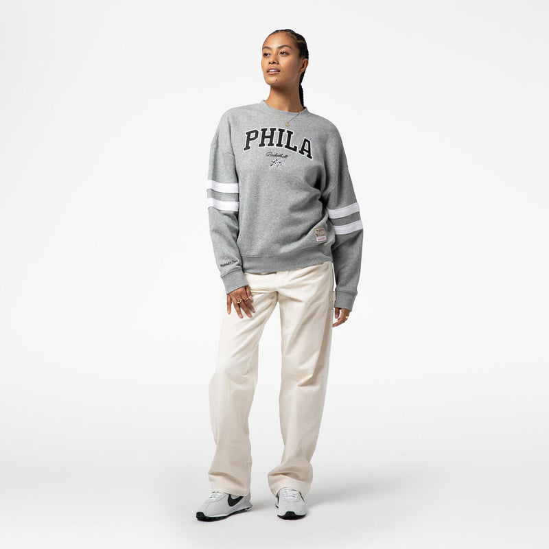 NBA WOMEN'S LOGO LIGHTWEIGHT CREW 76ERS - Image 5 NBA WOMEN'S LOGO LIGHTWEIGHT CREW 76ERS - Image 5