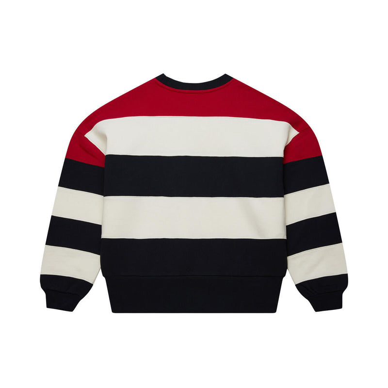 NBA WOMEN'S BLOCKED FLEECE CREW 76ERS - Black - Image 2 NBA WOMEN'S BLOCKED FLEECE CREW 76ERS - Black - Image 2