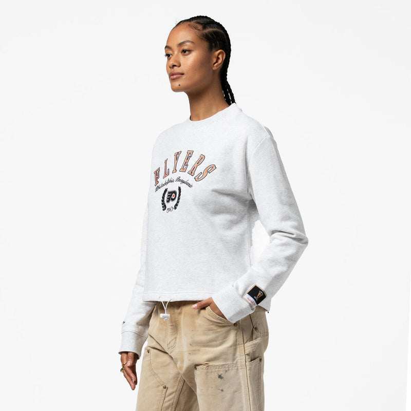 NHL WOMEN'S CROP FLEECE TOGGLE CREW FLYERS - Image 7 NHL WOMEN'S CROP FLEECE TOGGLE CREW FLYERS - Image 7