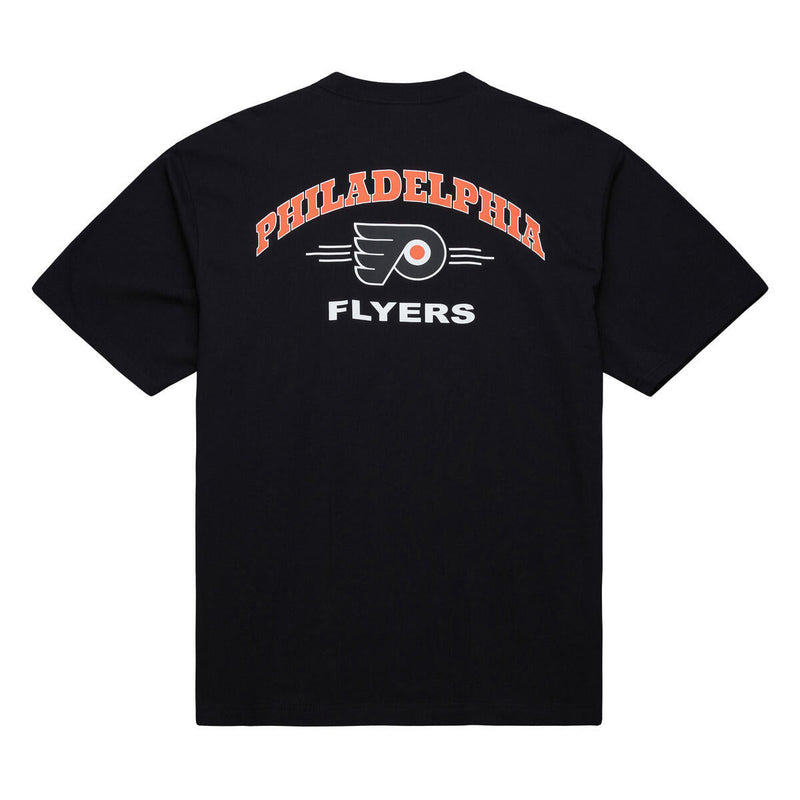 NHL DOUBLE HIT SS POCKET TEE CURRENT LOGO FLYERS - Black - Image 2 NHL DOUBLE HIT SS POCKET TEE CURRENT LOGO FLYERS - Black - Image 2