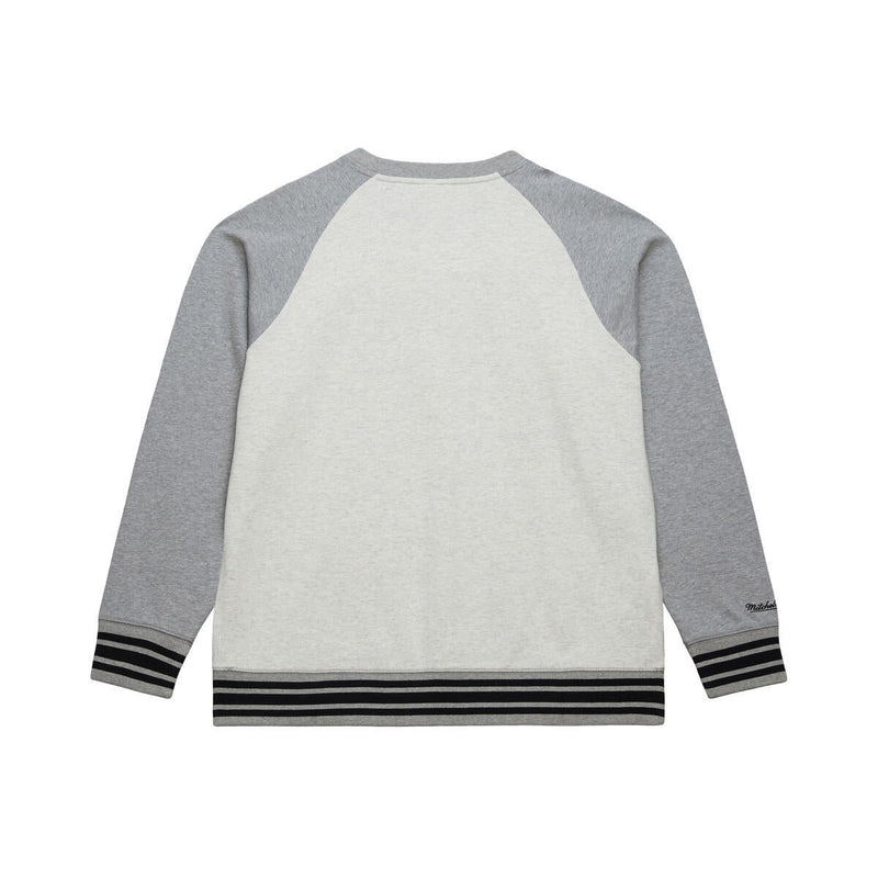 NHL HERITAGE COLLECTION FLEECE CREW CURRENT LOGO FLYERS GREY HEATHER-CREAM FC10820-PFLGHCR - Image 2 NHL HERITAGE COLLECTION FLEECE CREW CURRENT LOGO FLYERS GREY HEATHER-CREAM FC10820-PFLGHCR - Image 2