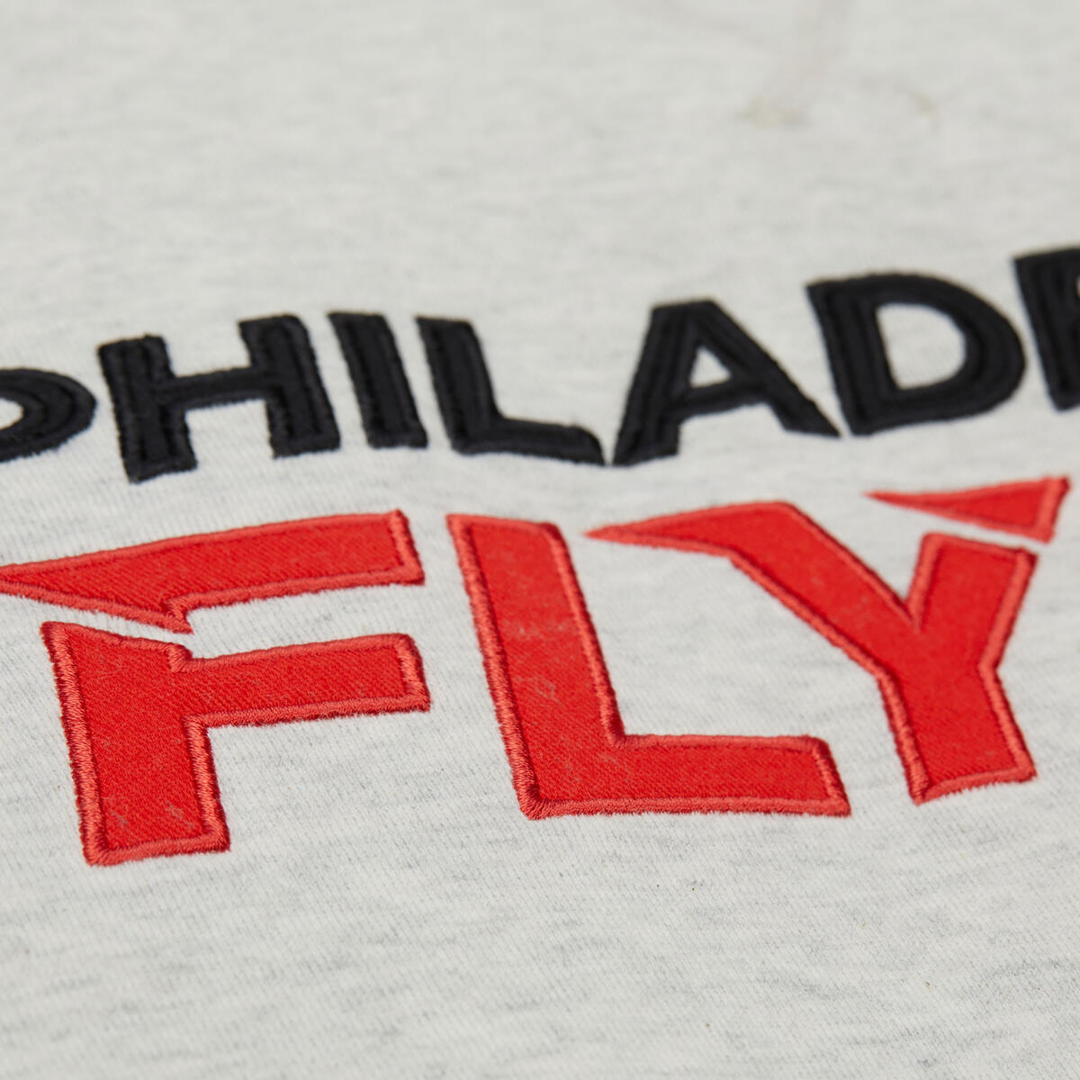 NHL HERITAGE COLLECTION FLEECE CREW CURRENT LOGO FLYERS GREY HEATHER-CREAM FC10820-PFLGHCR - Image 4