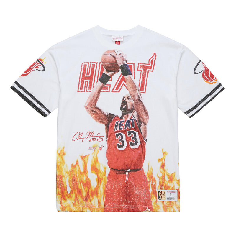 NBA PLAYMAKER PLAYER SS TEE VINTAGE LOGO HEAT ALONZO MOURNING MULTI FC11151-MHEMULT - Image 1 NBA PLAYMAKER PLAYER SS TEE VINTAGE LOGO HEAT ALONZO MOURNING MULTI FC11151-MHEMULT - Image 1