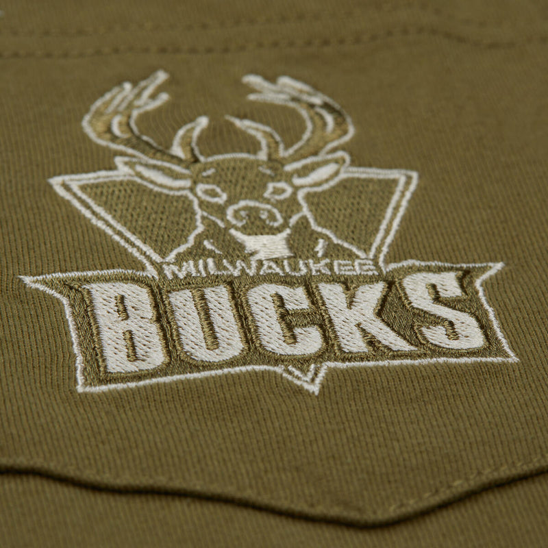 NBA MH PREMIUM SS POCKET TEE MILWAUKEE BUCKS - Image 3 NBA MH PREMIUM SS POCKET TEE MILWAUKEE BUCKS - Image 3