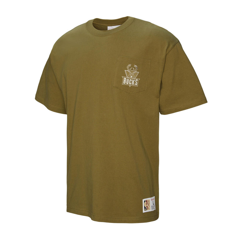 NBA MH PREMIUM SS POCKET TEE MILWAUKEE BUCKS - Image 6 NBA MH PREMIUM SS POCKET TEE MILWAUKEE BUCKS - Image 6