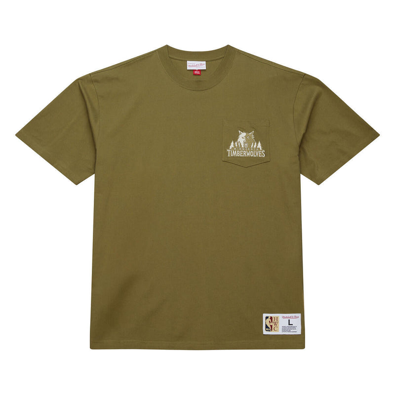 NBA MH PREMIUM SS POCKET TEE MINNESOTA TIMBERWOLVES - Image 1 NBA MH PREMIUM SS POCKET TEE MINNESOTA TIMBERWOLVES - Image 1