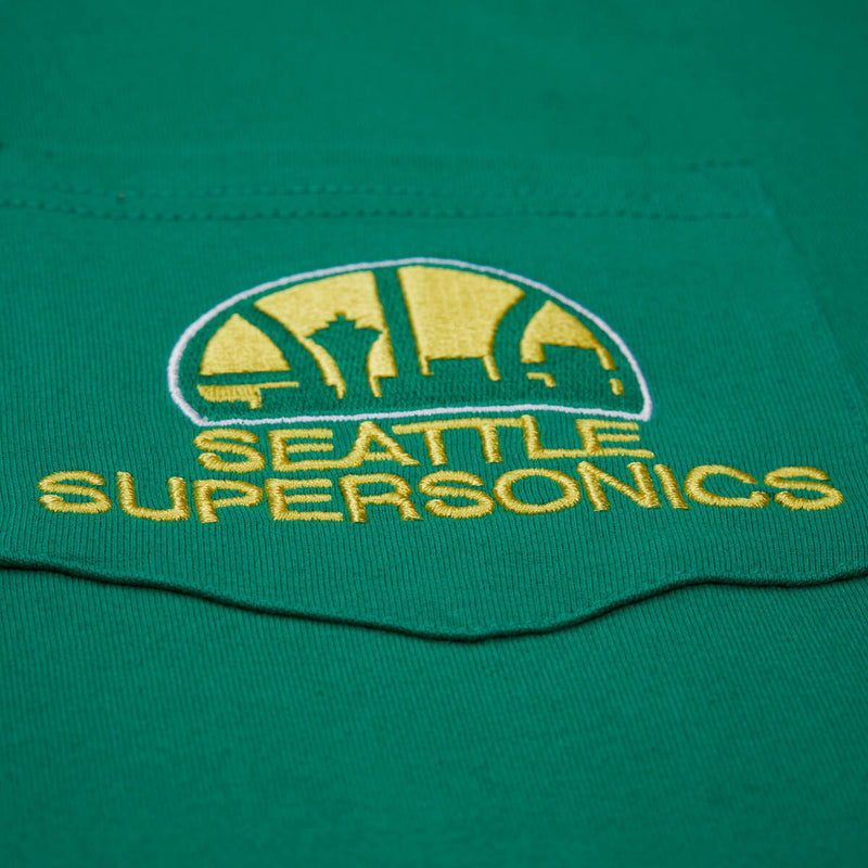 NBA MH PREMIUM SS POCKET TEE SEATTLE SUPERSONICS - Bucks Green - Image 3 NBA MH PREMIUM SS POCKET TEE SEATTLE SUPERSONICS - Bucks Green - Image 3