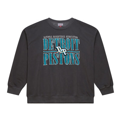 NBA DOWNTOWN COLLECTION FLEECE CREW DETROIT PISTONS - Image 1