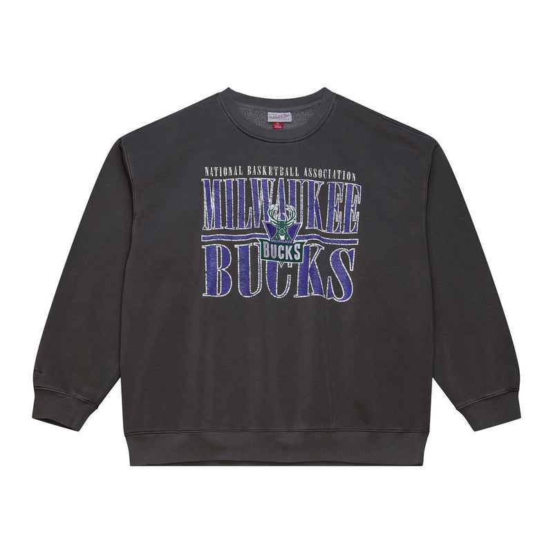 NBA DOWNTOWN COLLECTION FLEECE CREW MILWAUKEE BUCKS - Image 1 NBA DOWNTOWN COLLECTION FLEECE CREW MILWAUKEE BUCKS - Image 1