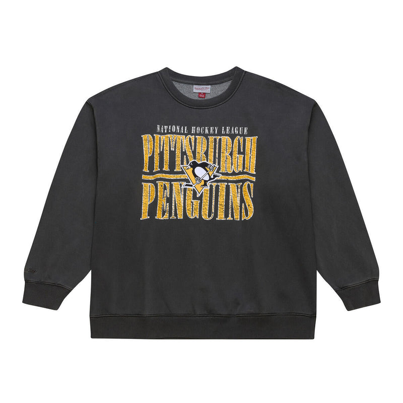 NHL DOWNTOWN COLLECTION FLEECE CREW PITTSBURGH PENGUINS - Image 1 NHL DOWNTOWN COLLECTION FLEECE CREW PITTSBURGH PENGUINS - Image 1