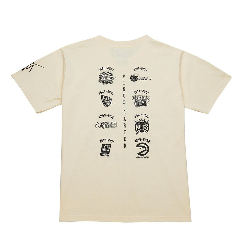NBA 2024 HOF PREMIUM SS TEE MULTI VINCE CARTER Cream FC11397-MLTCREA - Image 4 NBA 2024 HOF PREMIUM SS TEE MULTI VINCE CARTER Cream FC11397-MLTCREA - Image 4
