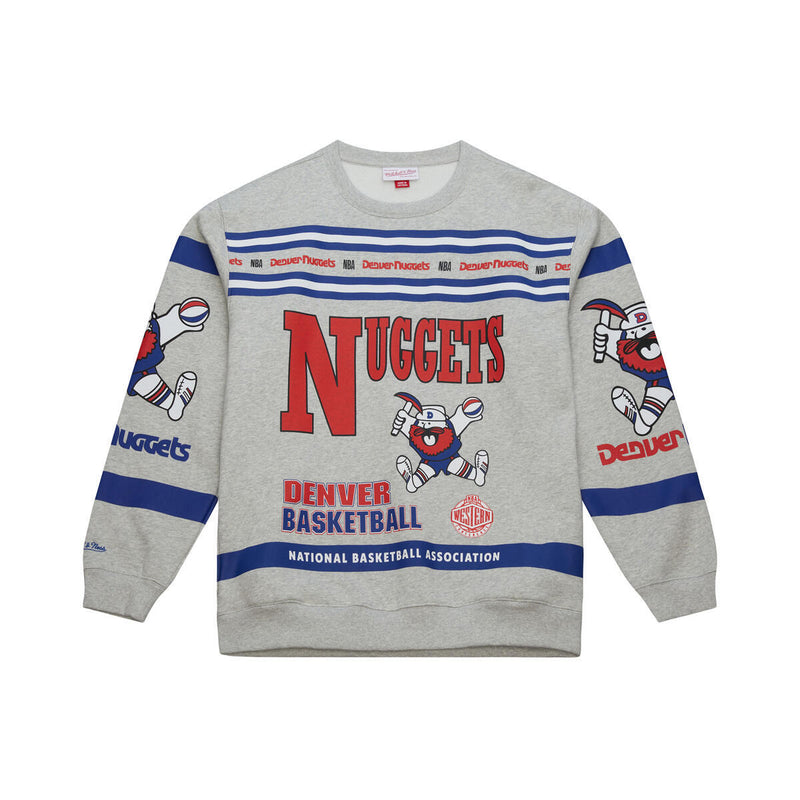 NBA AOP FLEECE CREW DENVER NUGGETS - Image 1 NBA AOP FLEECE CREW DENVER NUGGETS - Image 1