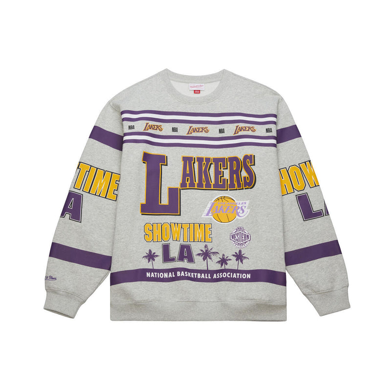 NBA AOP FLEECE CREW LOS ANGELES LAKERS - Image 1 NBA AOP FLEECE CREW LOS ANGELES LAKERS - Image 1