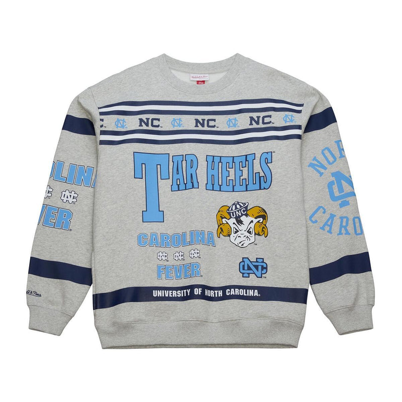 NCAA AOP FLEECE CREW NORTH CAROLINA TAR HEELS - Image 1 NCAA AOP FLEECE CREW NORTH CAROLINA TAR HEELS - Image 1