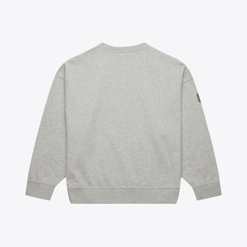 NHL STATESIDE PASTEL WOMEN'S LOGO LIGHTWEIGHT CREW BRUINS - Grey Heather - Image 4 NHL STATESIDE PASTEL WOMEN'S LOGO LIGHTWEIGHT CREW BRUINS - Grey Heather - Image 4