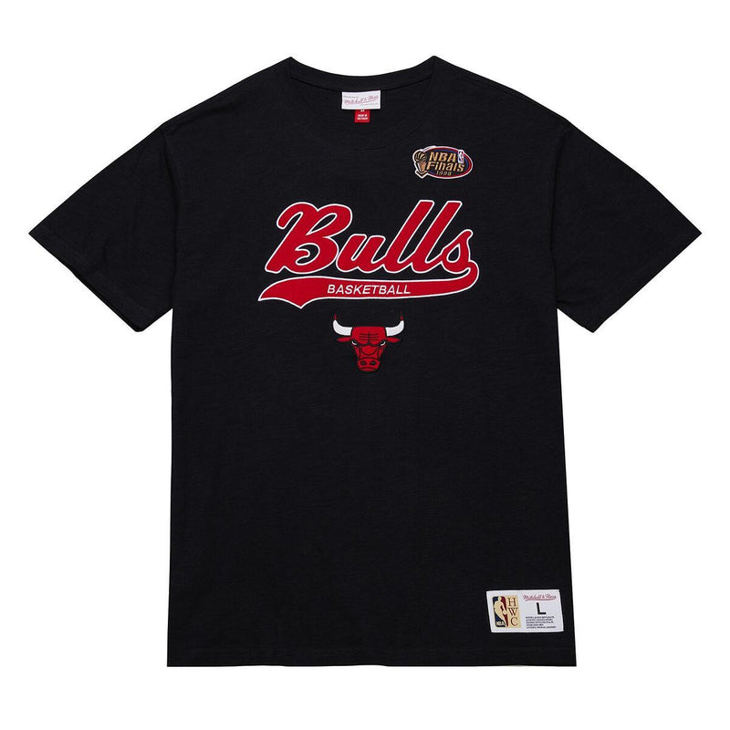 NBA LEGENDARY SLUB SS TEE VINTAGE LOGO BULLS Black FC8050-CBUBLCK - Image 1 NBA LEGENDARY SLUB SS TEE VINTAGE LOGO BULLS Black FC8050-CBUBLCK - Image 1