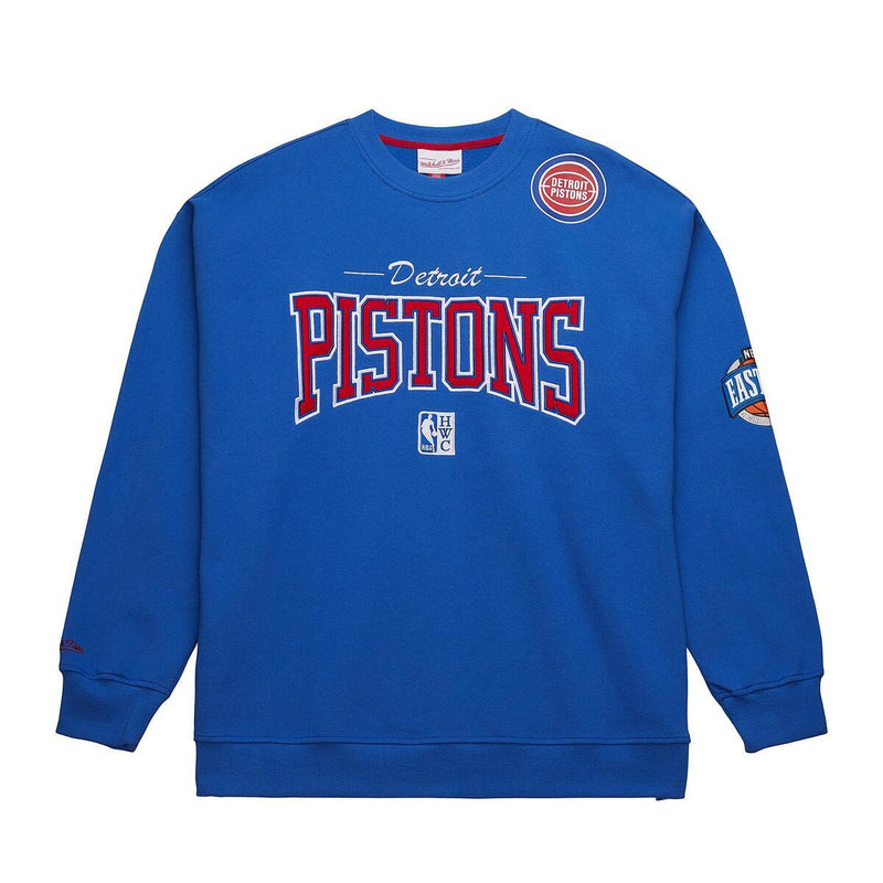 NBA THERE AND BACK 2.0 CREW FLEECE VINTAGE LOGO PISTONS Royal FC8088-DPIROYA - Image 1 NBA THERE AND BACK 2.0 CREW FLEECE VINTAGE LOGO PISTONS Royal FC8088-DPIROYA - Image 1