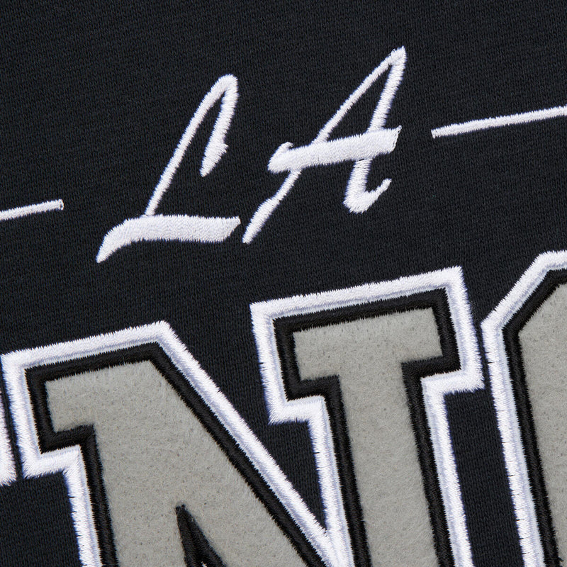 NHL THERE AND BACK 2.0 CREW FLEECE VINTAGE LOGO KINGS Black FC8088-LAKBLCK - Image 4 NHL THERE AND BACK 2.0 CREW FLEECE VINTAGE LOGO KINGS Black FC8088-LAKBLCK - Image 4