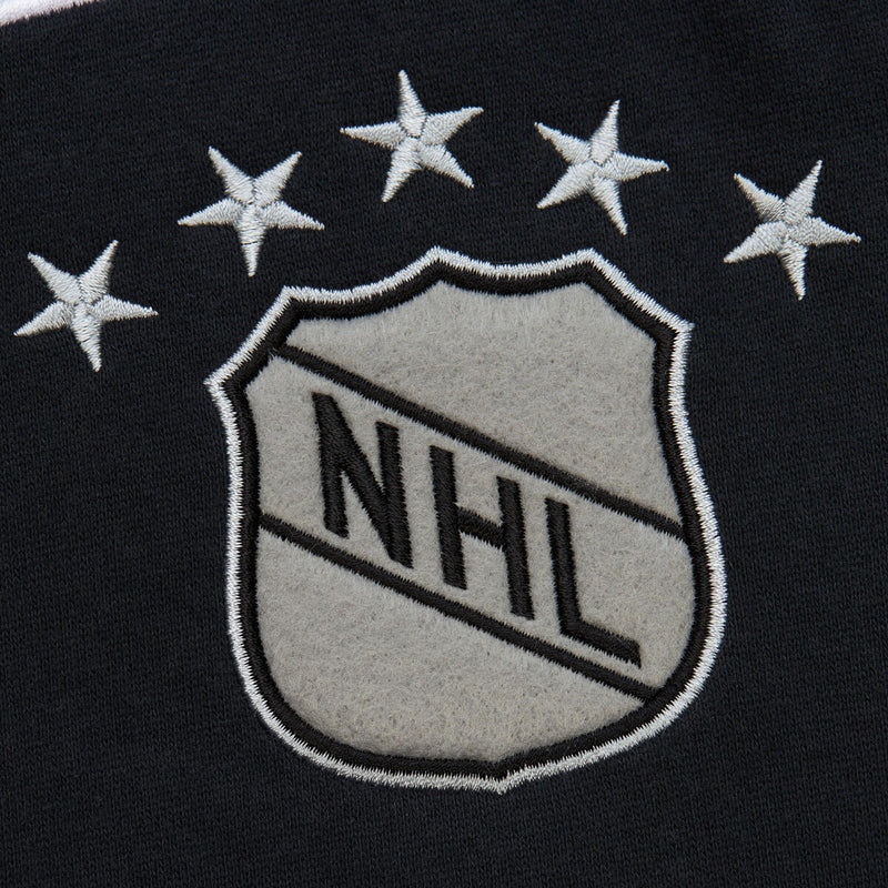 NHL THERE AND BACK 2.0 CREW FLEECE VINTAGE LOGO KINGS Black FC8088-LAKBLCK - Image 7 NHL THERE AND BACK 2.0 CREW FLEECE VINTAGE LOGO KINGS Black FC8088-LAKBLCK - Image 7