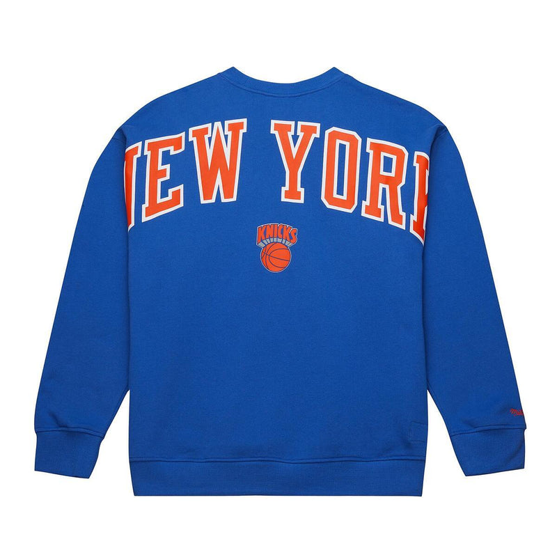 NBA THERE AND BACK 2.0 CREW FLEECE VINTAGE LOGO KNICKS Royal FC8088-NYKROYA - Image 2 NBA THERE AND BACK 2.0 CREW FLEECE VINTAGE LOGO KNICKS Royal FC8088-NYKROYA - Image 2