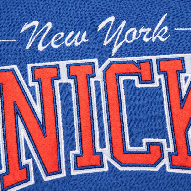 NBA THERE AND BACK 2.0 CREW FLEECE VINTAGE LOGO KNICKS Royal FC8088-NYKROYA - Image 4 NBA THERE AND BACK 2.0 CREW FLEECE VINTAGE LOGO KNICKS Royal FC8088-NYKROYA - Image 4