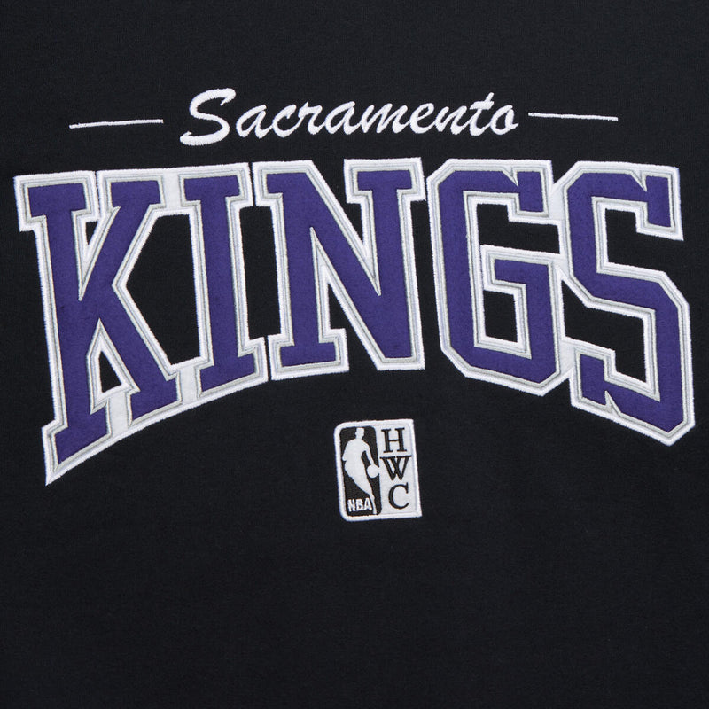 NBA THERE AND BACK 2.0 CREW FLEECE VINTAGE LOGO KINGS Black FC8088-SKIBLCK - Image 3 NBA THERE AND BACK 2.0 CREW FLEECE VINTAGE LOGO KINGS Black FC8088-SKIBLCK - Image 3