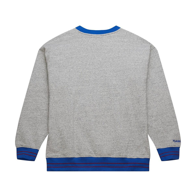 NBA FULL FIELD SATIN FLEECE CREW VINTAGE LOGO 76ERS - Image 2 NBA FULL FIELD SATIN FLEECE CREW VINTAGE LOGO 76ERS - Image 2