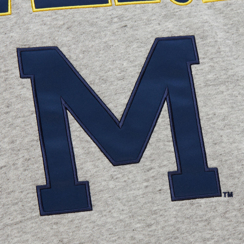 NCAA FULL FIELD SATIN FLEECE CREW VINTAGE LOGO MICHIGAN - Image 3 NCAA FULL FIELD SATIN FLEECE CREW VINTAGE LOGO MICHIGAN - Image 3