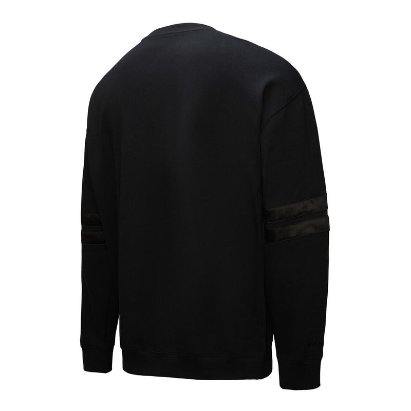 NBA SATIN STRIPES FLEECE CREW VINTAGE LOGO SUNS Black FC8090-PSUBLCK - Image 5 NBA SATIN STRIPES FLEECE CREW VINTAGE LOGO SUNS Black FC8090-PSUBLCK - Image 5