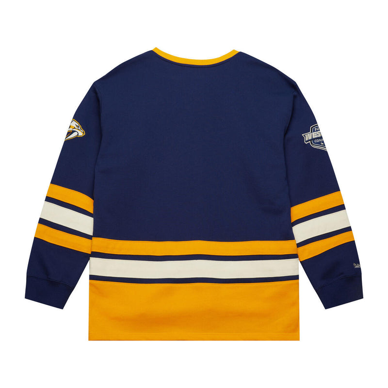 NHL HERITAGE LACE-UP CREW CURRENT LOGO PREDATORS Navy FC8096-NPRNAVY - Image 2 NHL HERITAGE LACE-UP CREW CURRENT LOGO PREDATORS Navy FC8096-NPRNAVY - Image 2